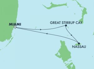 3-night Bahamas cruise itinerary