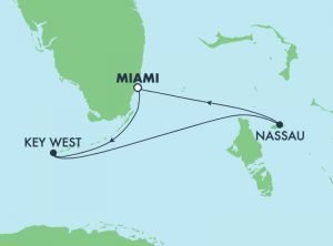 3-night Bahamas and Key West cruise itinerary