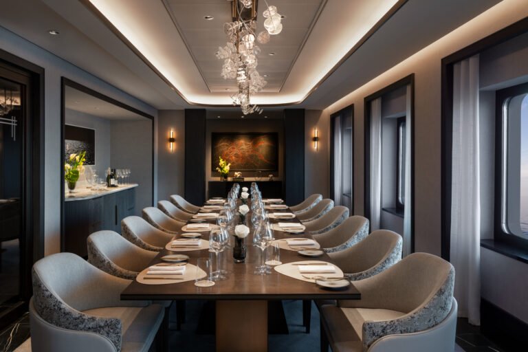 The Dining Privee aboard Ilma.

Don Riddle; September 2024 Architectural Photoshoot. Content is licensed for worldwide, unlimited, perpetual use.